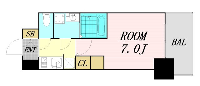 S-RESIDENCEドーム前千代崎　仲介手数料無料の間取り