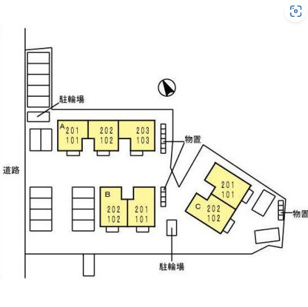 スターライト中央A棟の区画図