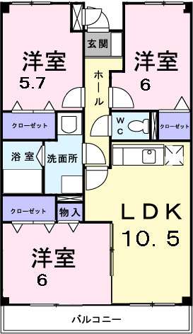 ＳＫＹ　ＭＡＮＳＩＯＮの間取り|間取図