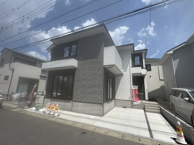 松戸市新松戸南１丁目新築戸建【馬橋北小学校：10分】の外観|完成済み内覧可能です！！