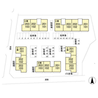 【区画図】 | フレマリール鎌ヶ谷 B