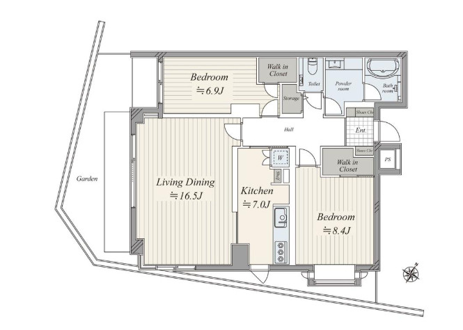 エンブレム目黒茶屋坂の間取り
