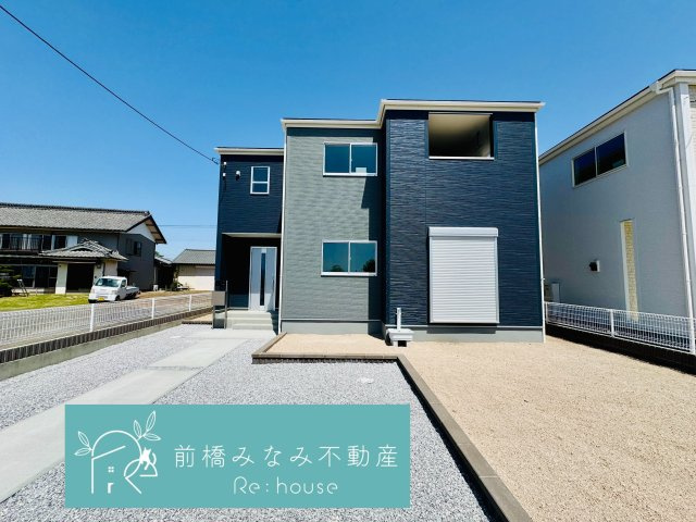 玉村町八幡原　１号棟(全３棟)　リーブルガーデン　新築建売分譲の外観|おしゃれな外観です