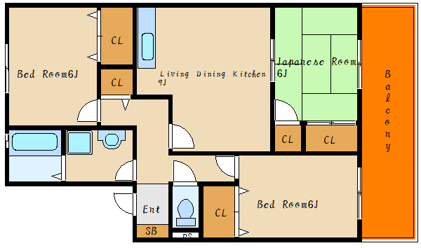 アルパポンテ一番館の間取り