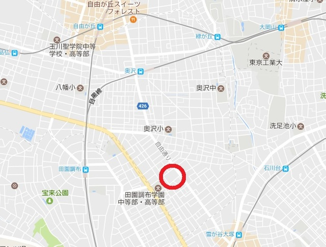 グラニットコート東玉川の地図|案内図