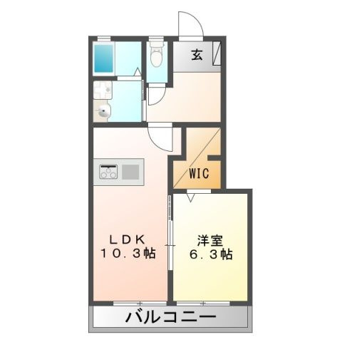 アルソーレAの間取り