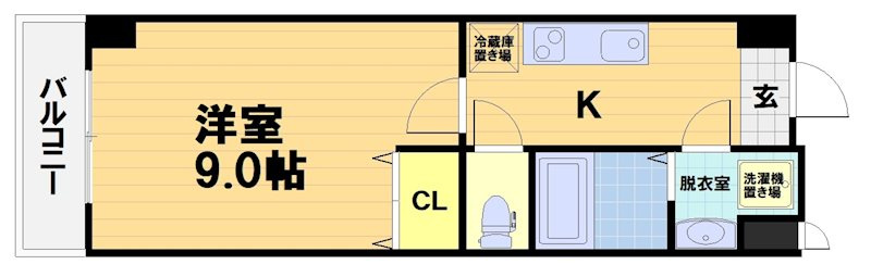 エリーフラッツ桂南の間取り