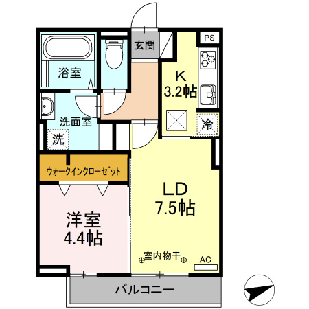 オッツ梅満の間取り|使い勝手の良い間取りです♪