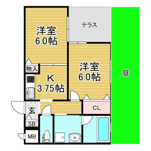 フォレスタ伏見の間取り