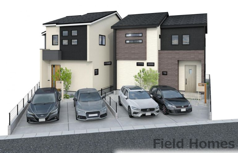 藤沢市本藤沢2丁目新築戸建て　2号棟の外観パース|外観イメージ「藤沢市本藤沢２丁目新築戸建て」