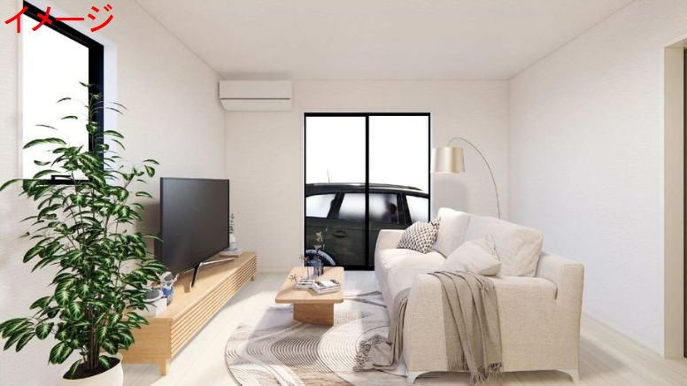 海老名市東柏ヶ谷5丁目新築戸建て　2号棟の居間・リビング|リビングです