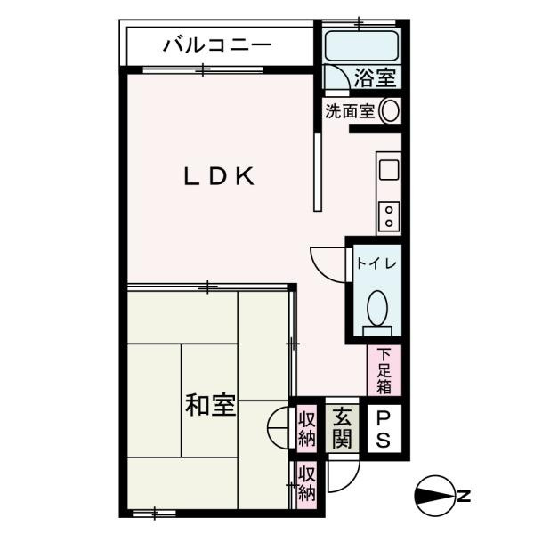 ヴィラ椿二号館の間取り