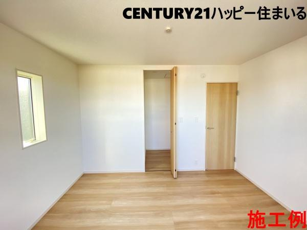 岡崎市矢作町　全3棟・3号棟の洋室|施工例