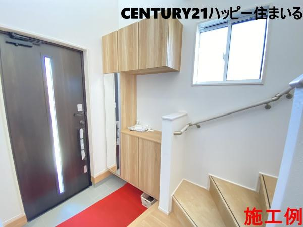 豊田市志賀町高洞　全2棟・1号棟の玄関|施工例