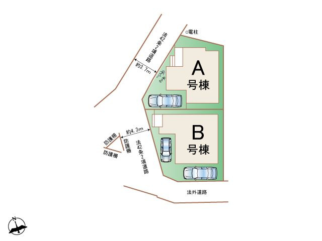福岡市南区井尻３丁目　新築戸建【A号棟】の区画図