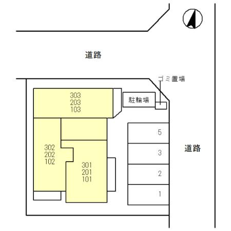 フェリーチェヴェントの区画図