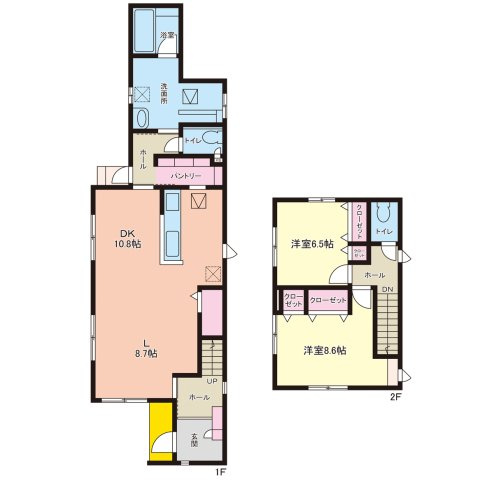 笠岡市入江売家の間取り