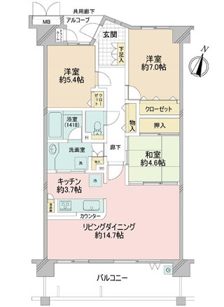 アルファグランデ八千代中央９階の画像