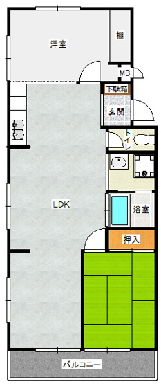 【間取り】 | リゾートビラ西戸崎