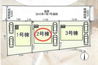 【区画図】 | クレイドルガーデン川西町結崎第１８ | 区画図