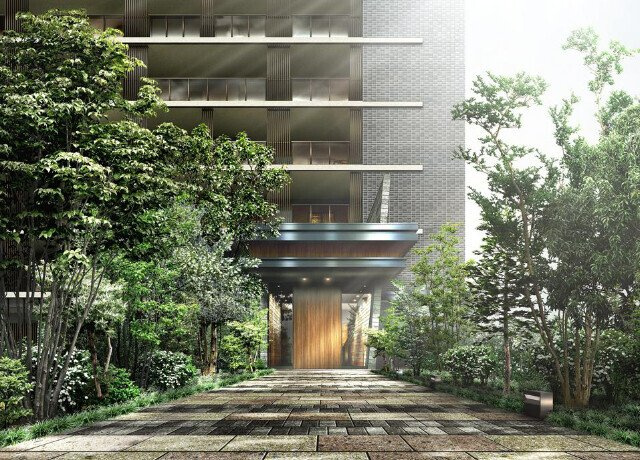 レーベン鶴瀬 Artifactのエントランス