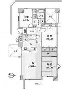 ダイアパレスモナークヒルズ新庄の間取り