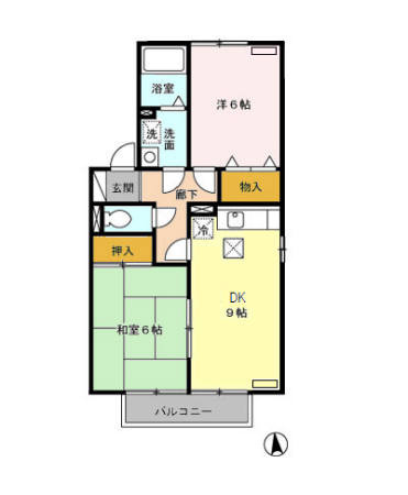 レフィナードAの間取り