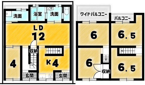 西京極堤下町の間取り