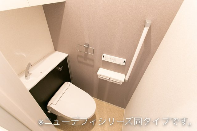 熊本市北区下硯川２丁目のアパートのトイレ|トイレもきれいです