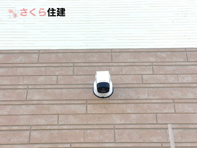 クレイドルガーデン　宇都宮市川田町第6　５号棟の防犯設備|お留守時も安心。防犯カメラで来訪者のお顔が分かります。録画機能もあるので後から確認もできます。