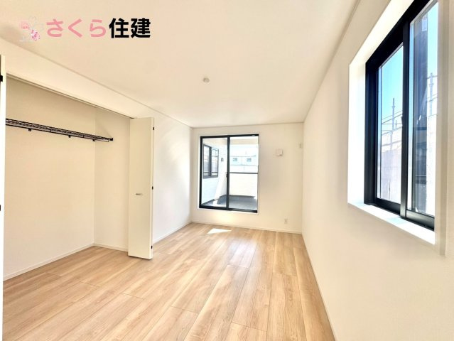 クレイドルガーデン　宇都宮市川田町第6　６号棟の洋室|広々とした洋室です♪お子様の成長に伴って増えていく荷物にも対応できます！
