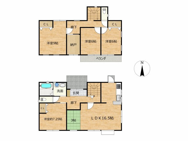 リフォーム中古戸建　本巣市法林寺　平成９年築の間取り