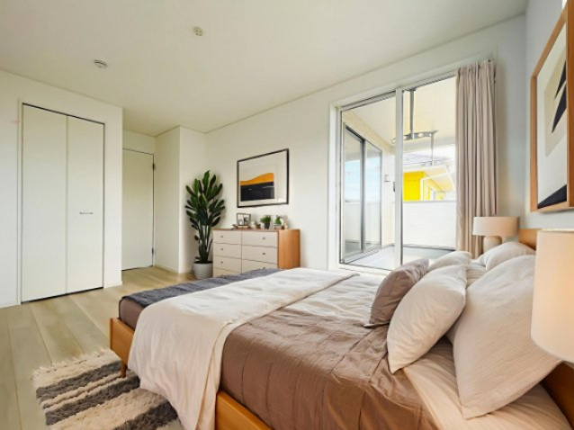 新築戸建・建売　柴田町船岡東1丁目　耐震・制震　船岡小・船岡中の洋室|写真はホームステージングにて作成しており、実際に家具は付いてきません。