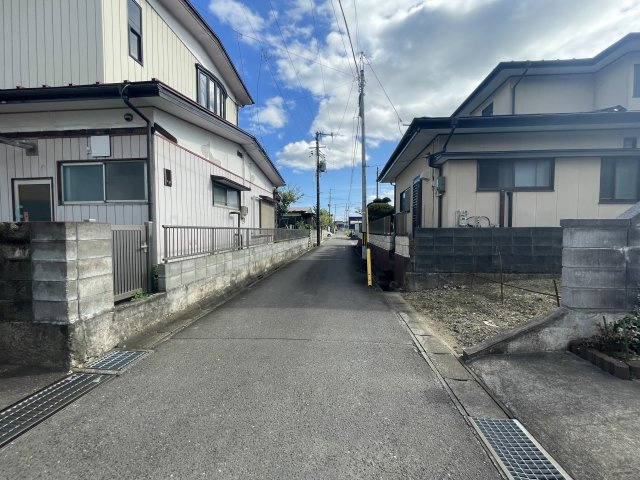 新築戸建・建売　柴田町船岡東1丁目　耐震・制震　船岡小・船岡中の前面道路含む現地写真