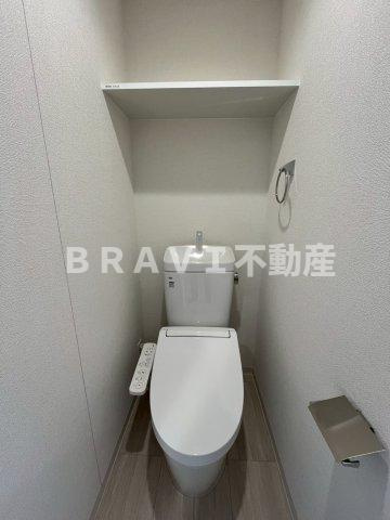 ソルテラスOSAKA緑橋クレアスト　BRAVI不動産のトイレ|【ソルテラスOSAKA緑橋クレアスト】トイレです