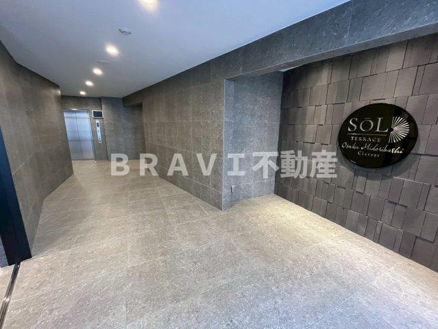 ソルテラスOSAKA緑橋クレアスト　BRAVI不動産のロビー|【ソルテラスOSAKA緑橋クレアスト】ロビーです
