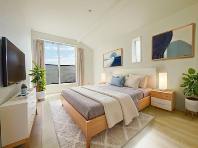 新築戸建・建売　柴田町船岡東1丁目　耐震・制震　船岡小・船岡中の洋室|写真はホームステージングにて作成しており、実際に家具は付いてきません。