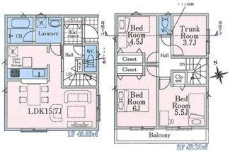 【間取り】 | 東村山市青葉町第23　全1棟　1号棟 | 東村山市青葉町第23　全1棟　1号棟