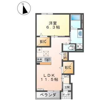 【間取り】 | ティエード | 1LDK