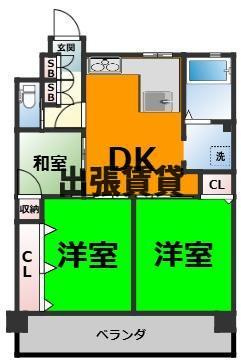 仲介手数料0円！！金城ビルの間取り