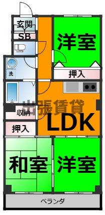 ヴィラ晃梅の間取り