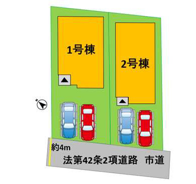 よかタウン／東区東京塚町１期／２号棟の区画図