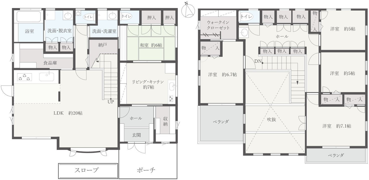 太田市由良町戸建の間取り