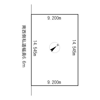 北見市高砂町４番６号　中古売家　の区画図