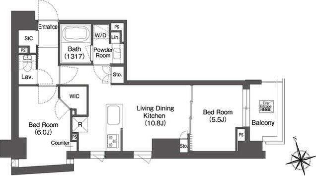 ミリアレジデンス浅草駒形の間取り