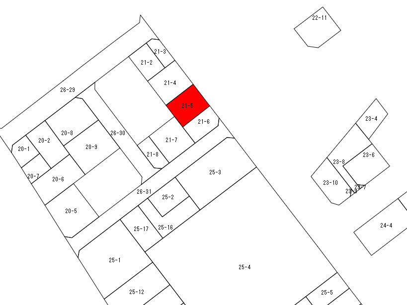 売土地　足利市伊勢町４丁目の土地図