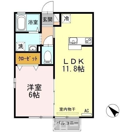 コンフォート ｳｴｽﾄの間取り