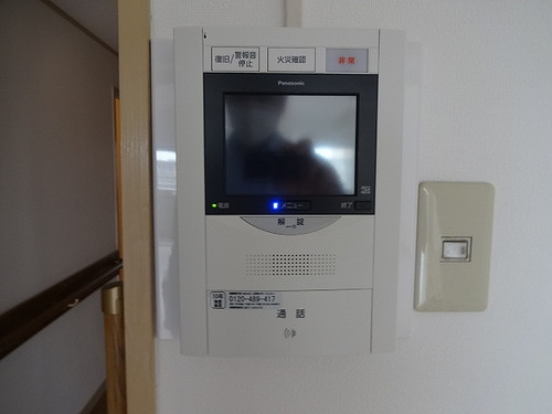 シャトー八戸の里のセキュリティ|ＴＶモニタ付インターホン　※前回募集時／２０２２年１月の写真