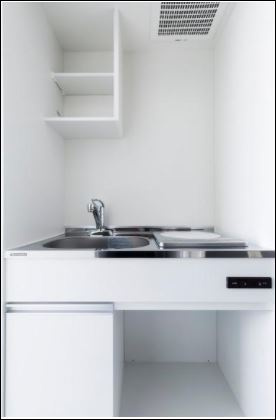 中野区中央５丁目のアパートのキッチン