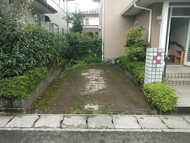 下野市緑5丁目　4ＬＤＫ　中古住宅の庭